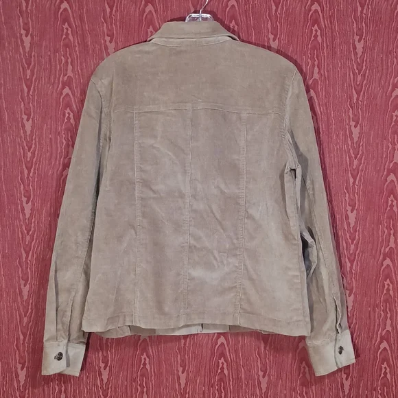 REFAELLA 2 Piece Sz 12 Brown Long Sleeve Collared Pocket Women's - Picture 3 of 16